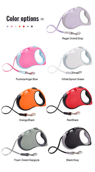 Retractable Dog Leash with Shoulder Strap | Reflective Hands-Free