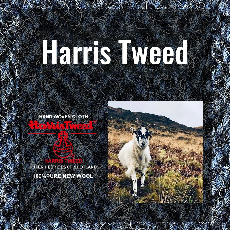 Harris Tweed Harness, Leash, & Poop Bag Dispenser Combo