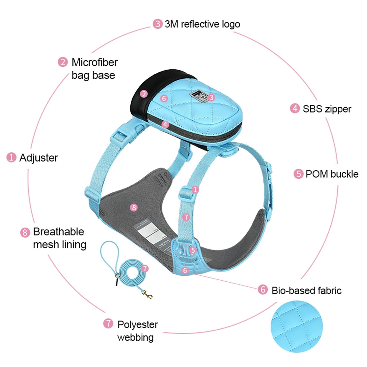 Chai's Choice Stylish Eco-Friendly Harness Set