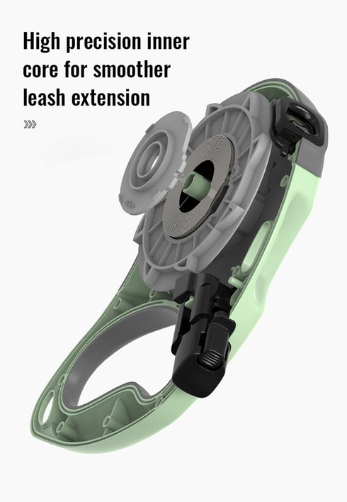 Reflective Retractable Leash with Unique Hands-Free Shoulder Strap