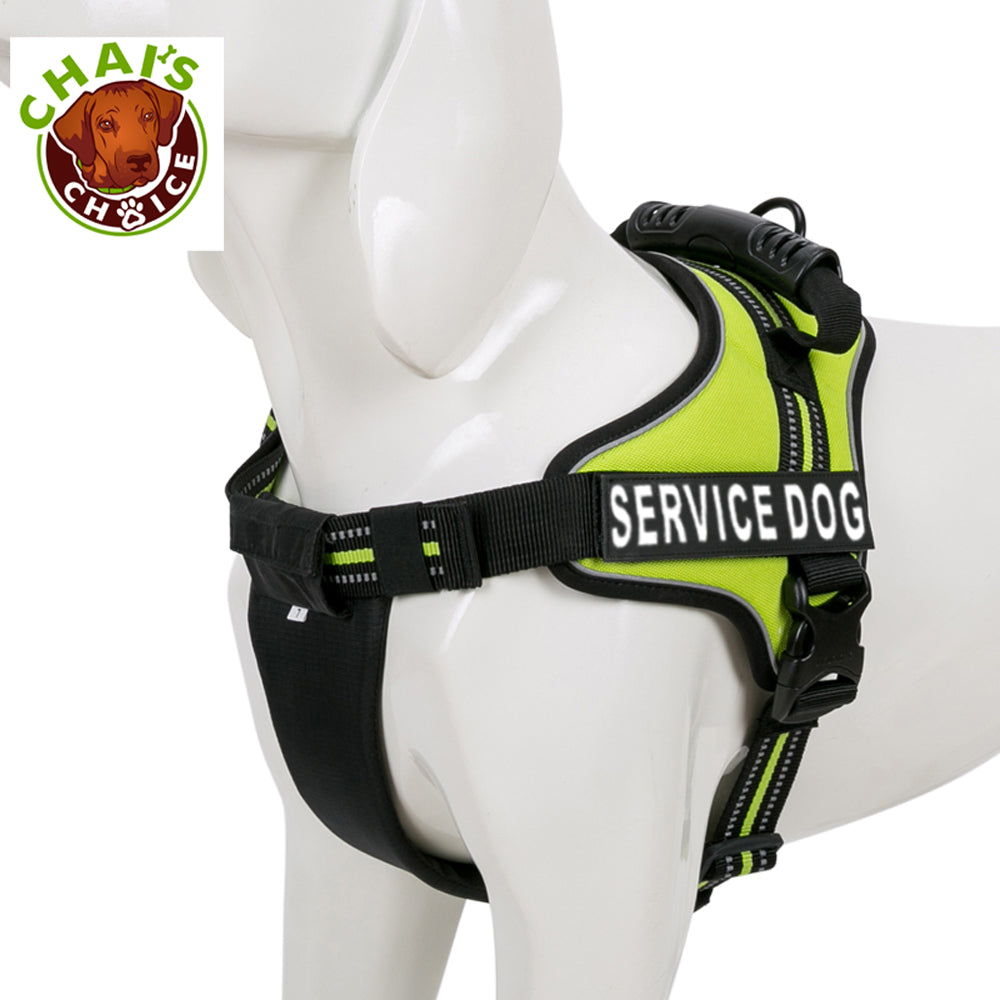 Chai’s Choice Service Dog Vest Harness Lemon Lime