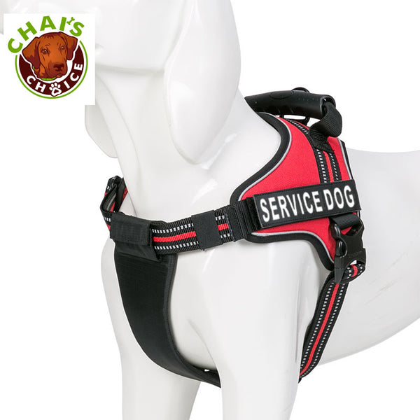 Reflective Service Dog Harness Vest Coat with Removable Patches for Large  Dogs