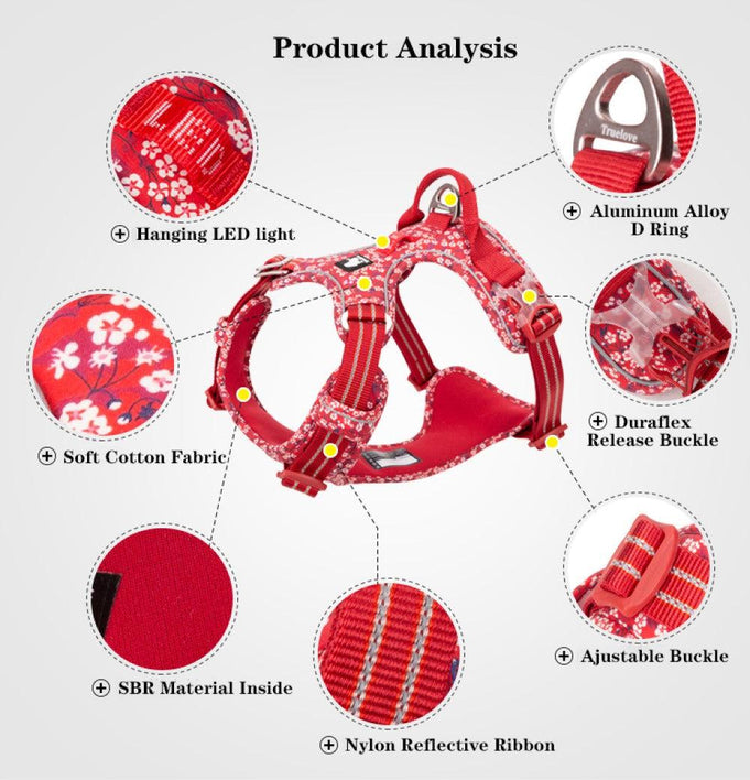 Chai's Choice Floral Edition Dog Harness