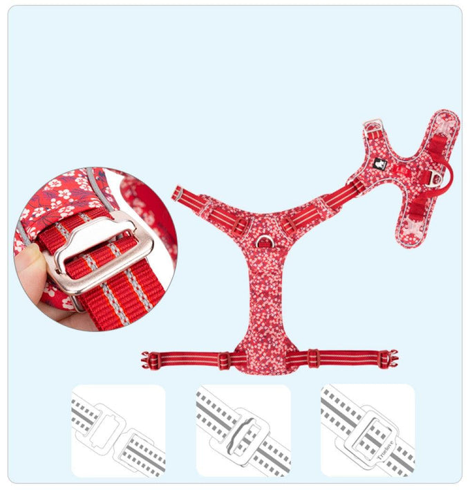 Chai's Choice Floral Edition Dog Harness