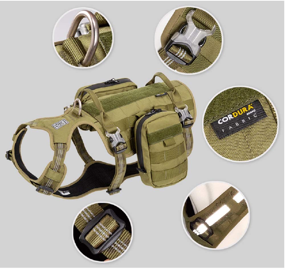 Chai's Choice Rover Scout High Performance Tactical Training Military Backpack Dog Harness - Chai's Choice
